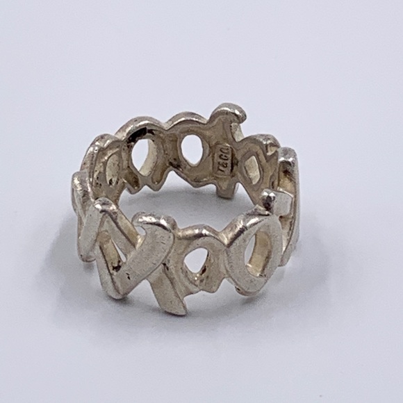 Tiffany & Co 925 Silver Loving Heart Vintage Ring - Picture 2 of 7